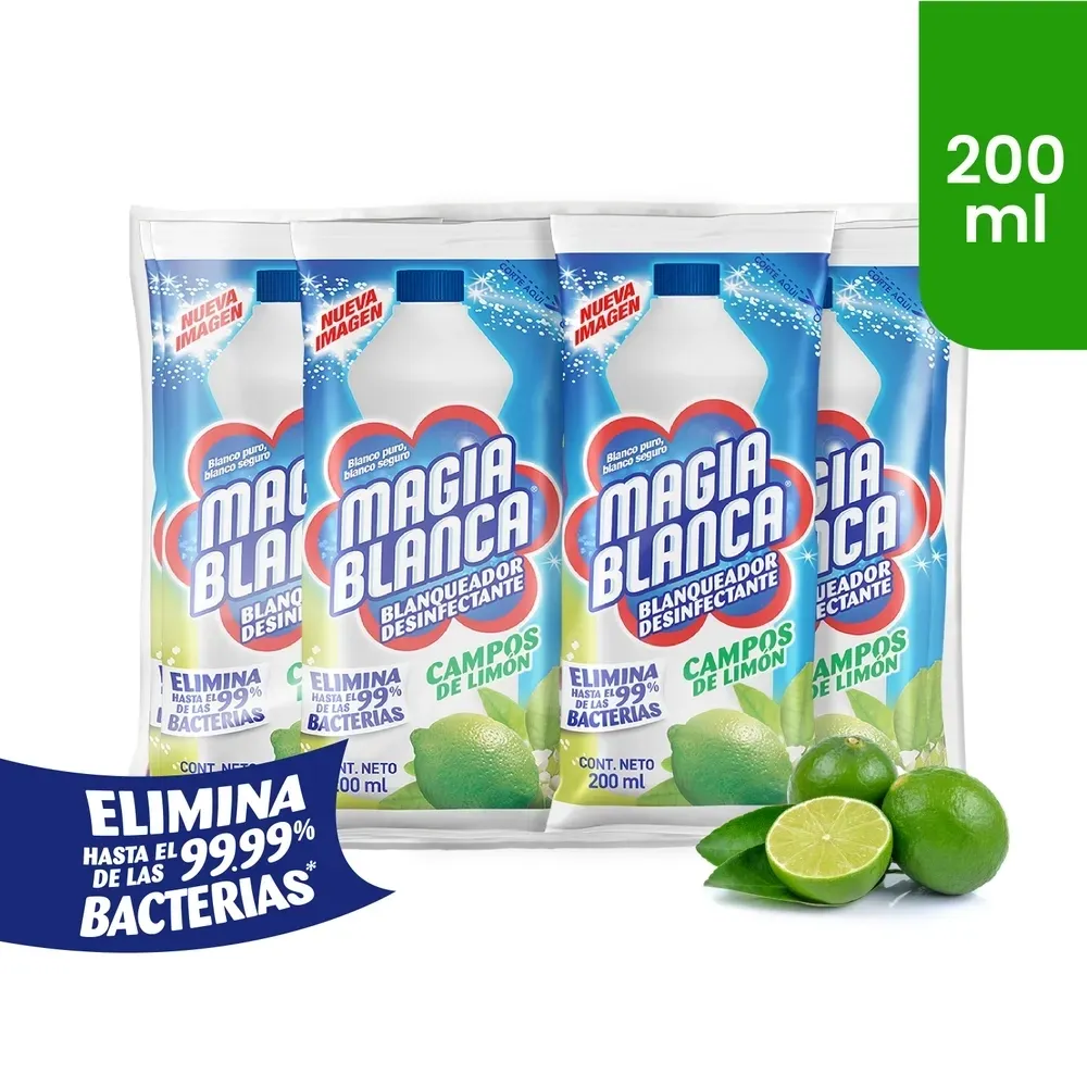 Cloro Magia Blanca Aroma Limón - 200 ml