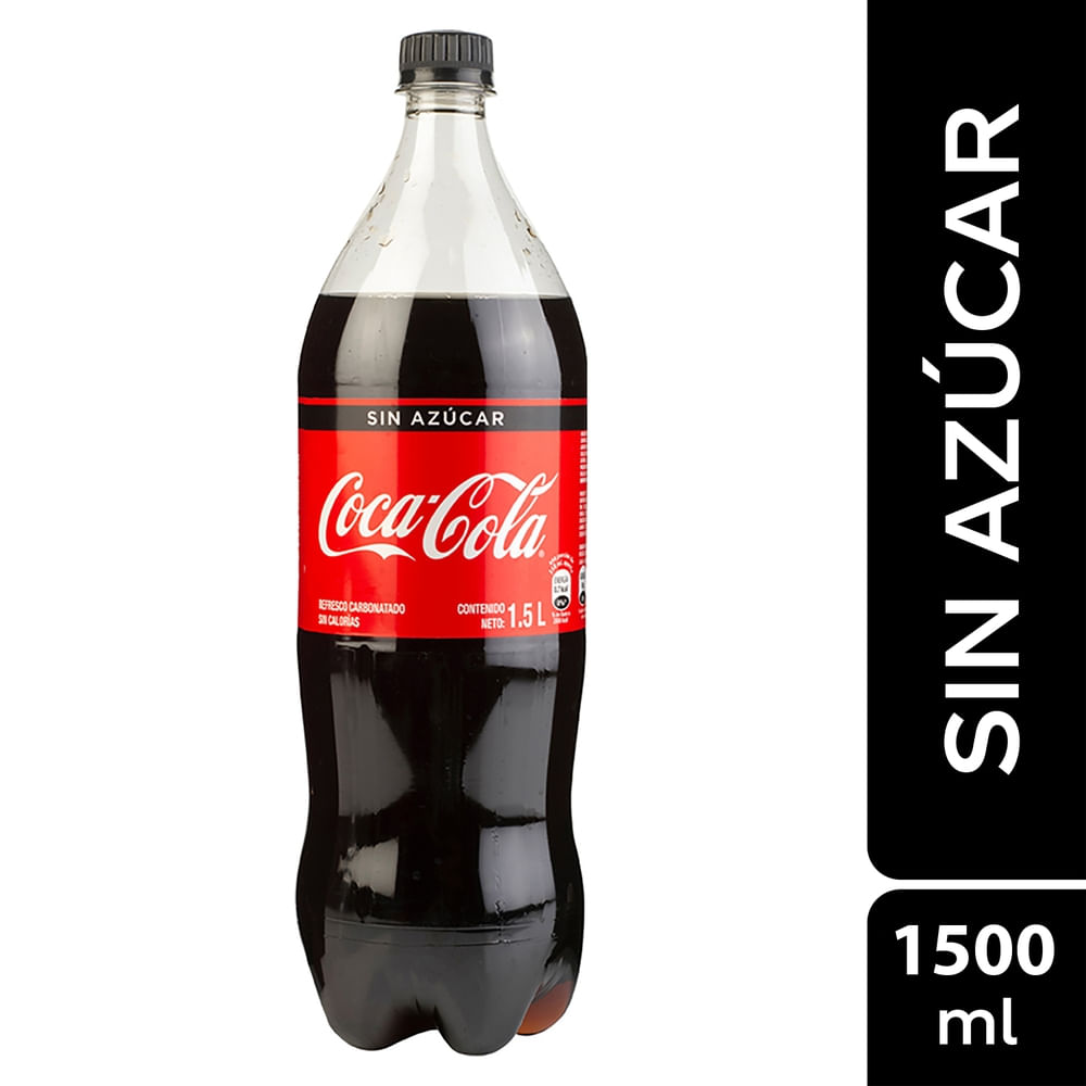 Gaseosa Coca Cola sin azúcar - 1500 ml