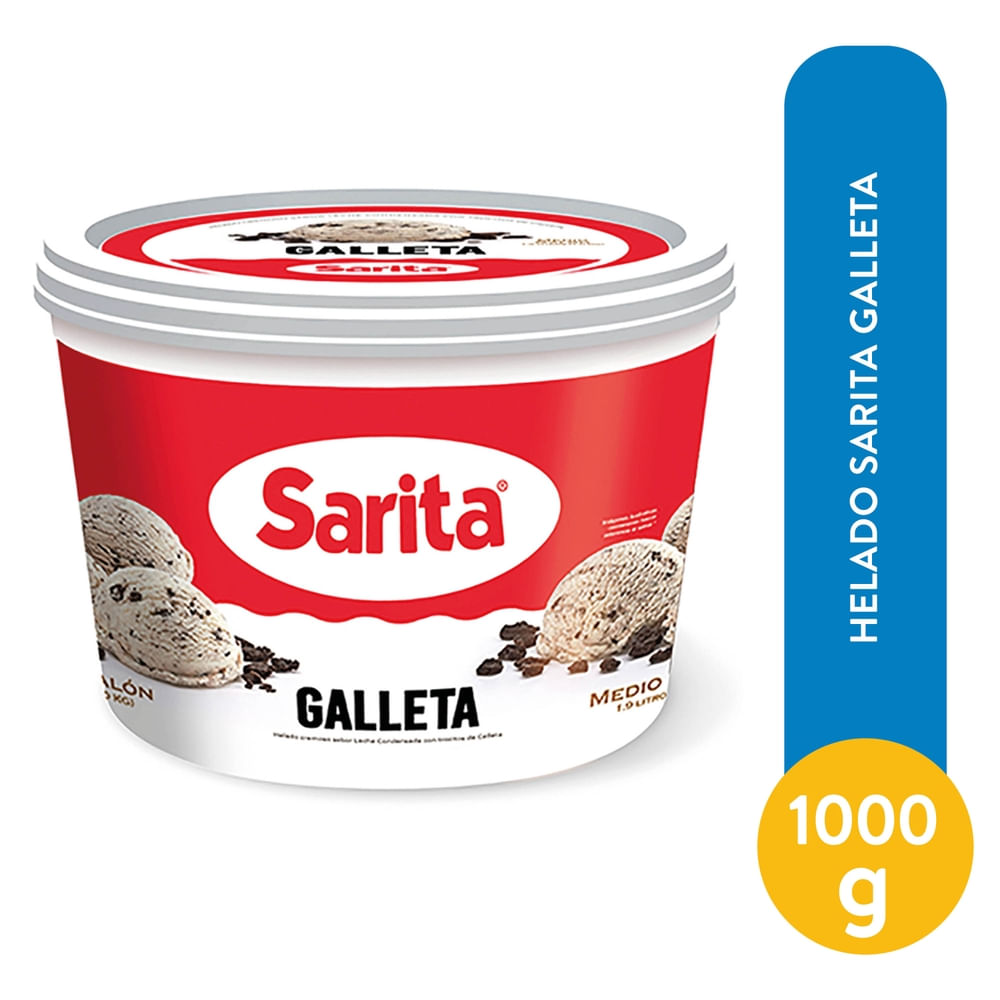Helado Sarita Con Sabor Galleta - 1000 g