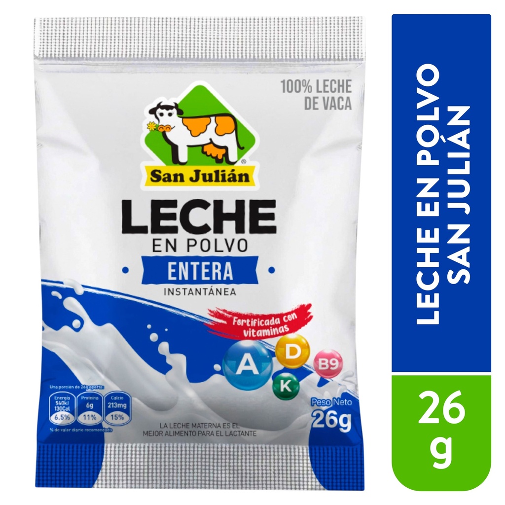 Leche En Polvo San Julian 12u 26 Gr