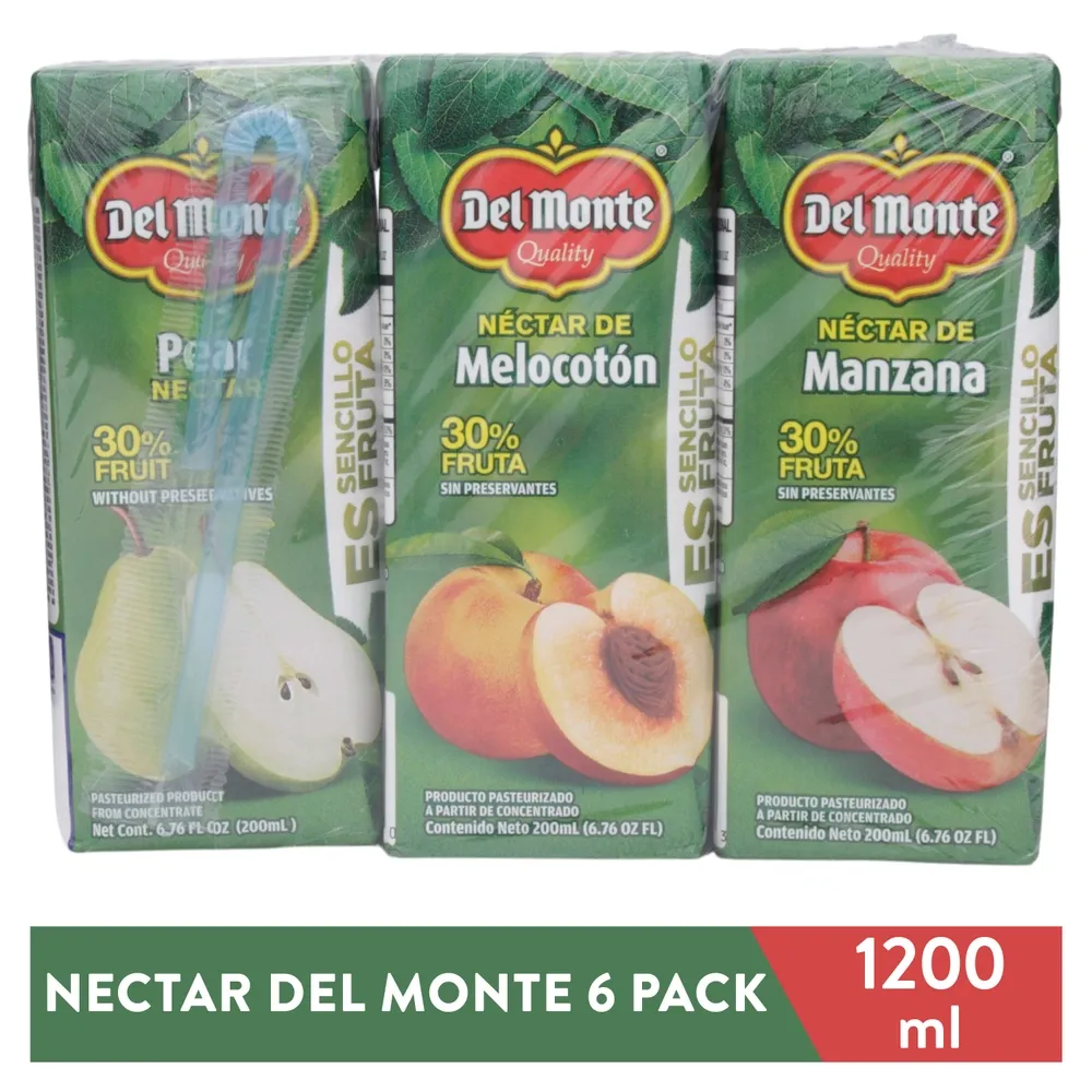Nectar Del Monte Surtido 6Pack 200 ml