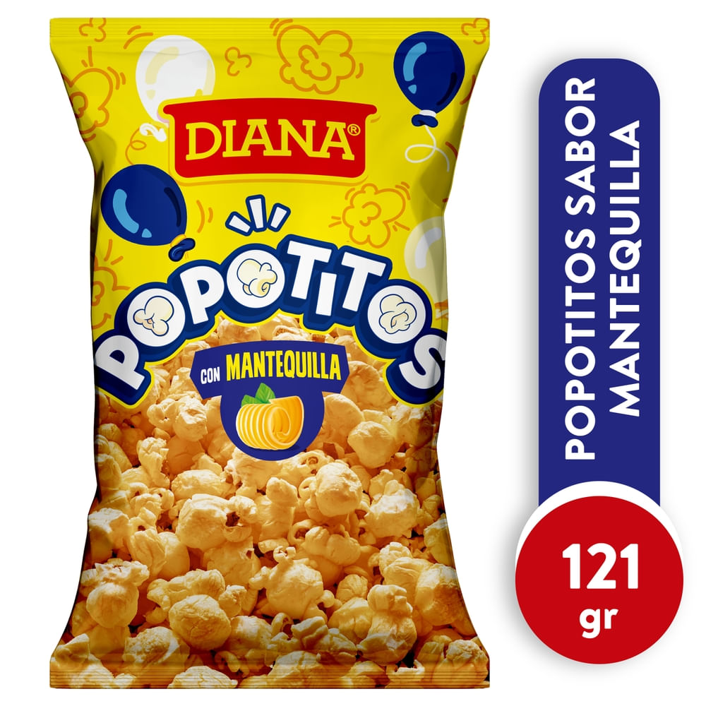 Snack Diana Popotitos con mantequilla - 110 g