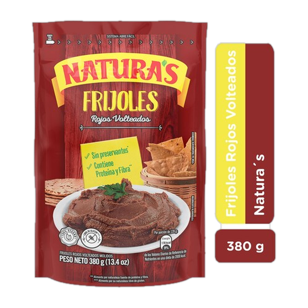 Frijol Naturas Rojo Volteados 380 g
