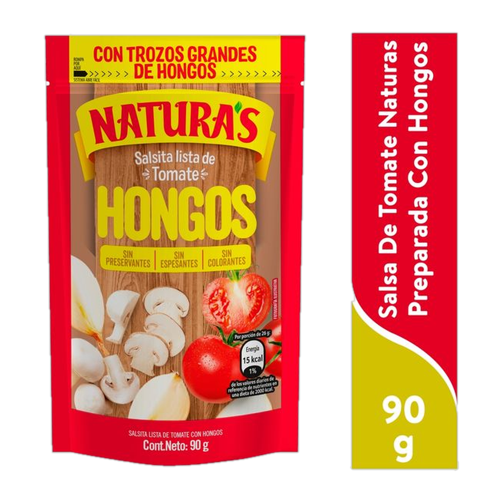 Salsita De Tomate Naturas Hongos 90 g