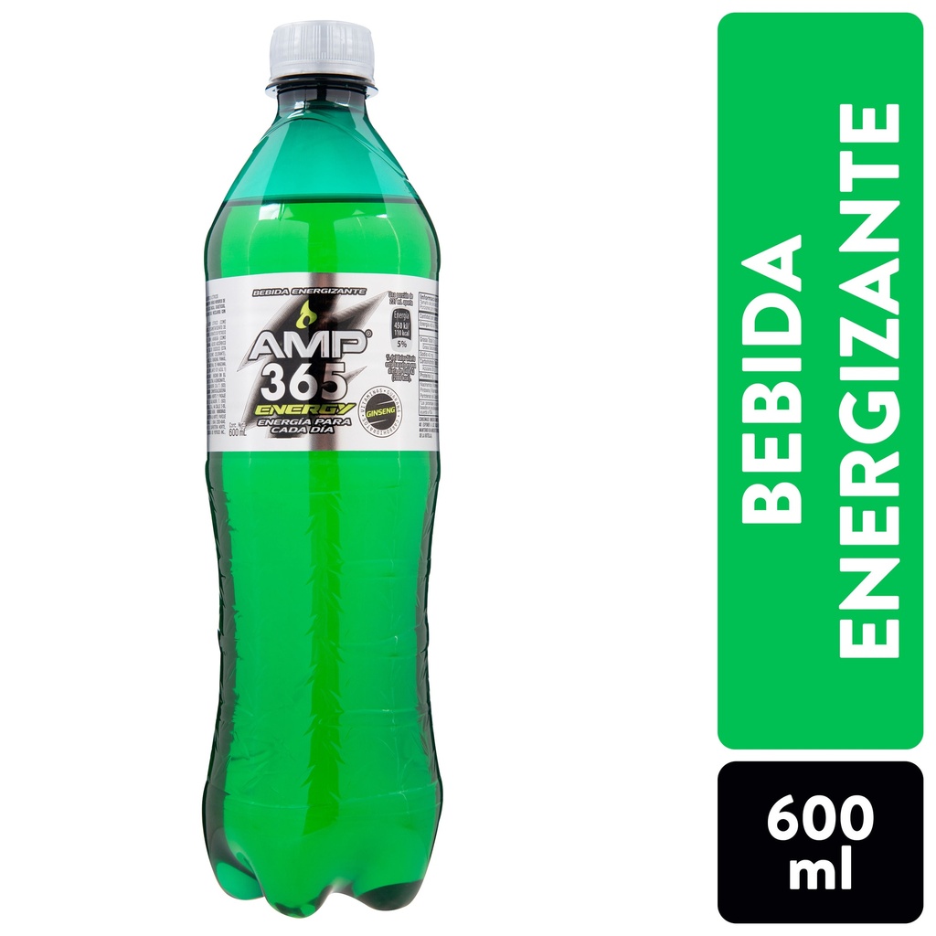 Bebida Energizante Amp 365 botella - 600 ml