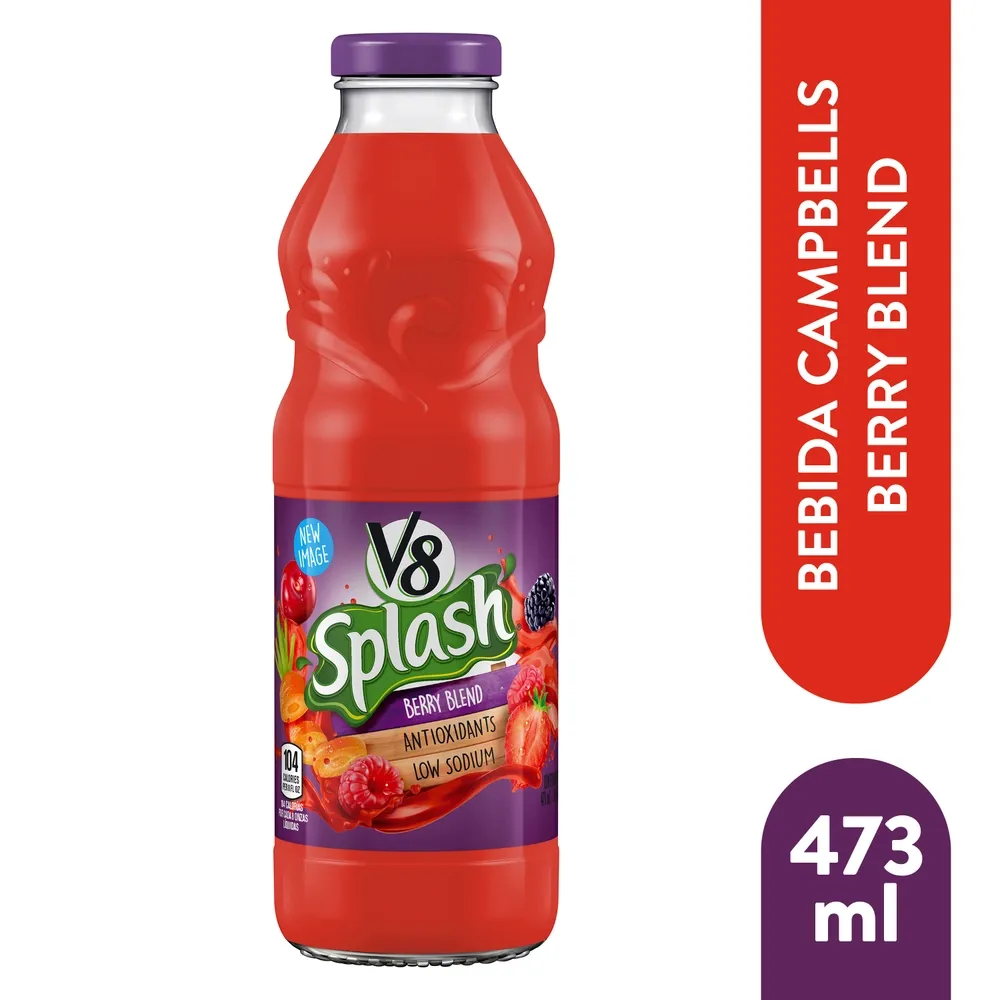 Bebida V8 Campbells Frutas Berry Blend - 473 ml