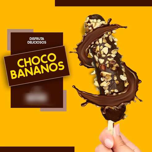 Chocobanano pequeño con Mani y Tradicional
