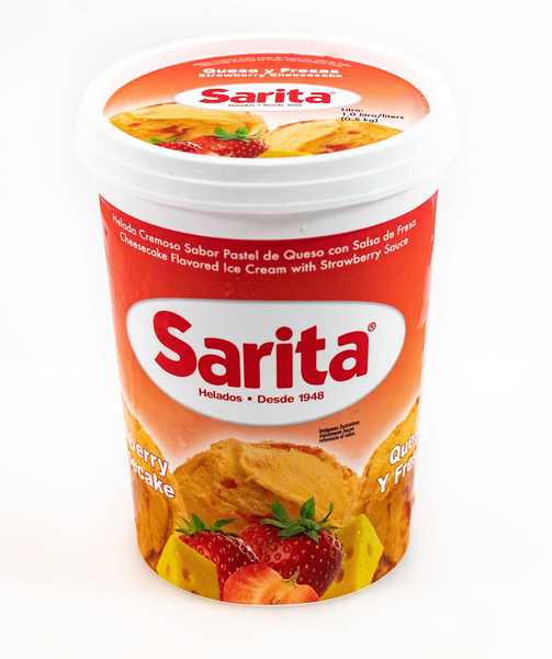 Helado Queso Fresa Sarita 1 L