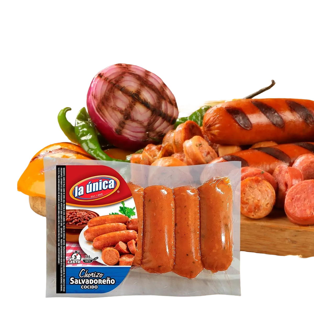 CHORIZO SALVADOREÑO COCIDO LA UNICA 227 g