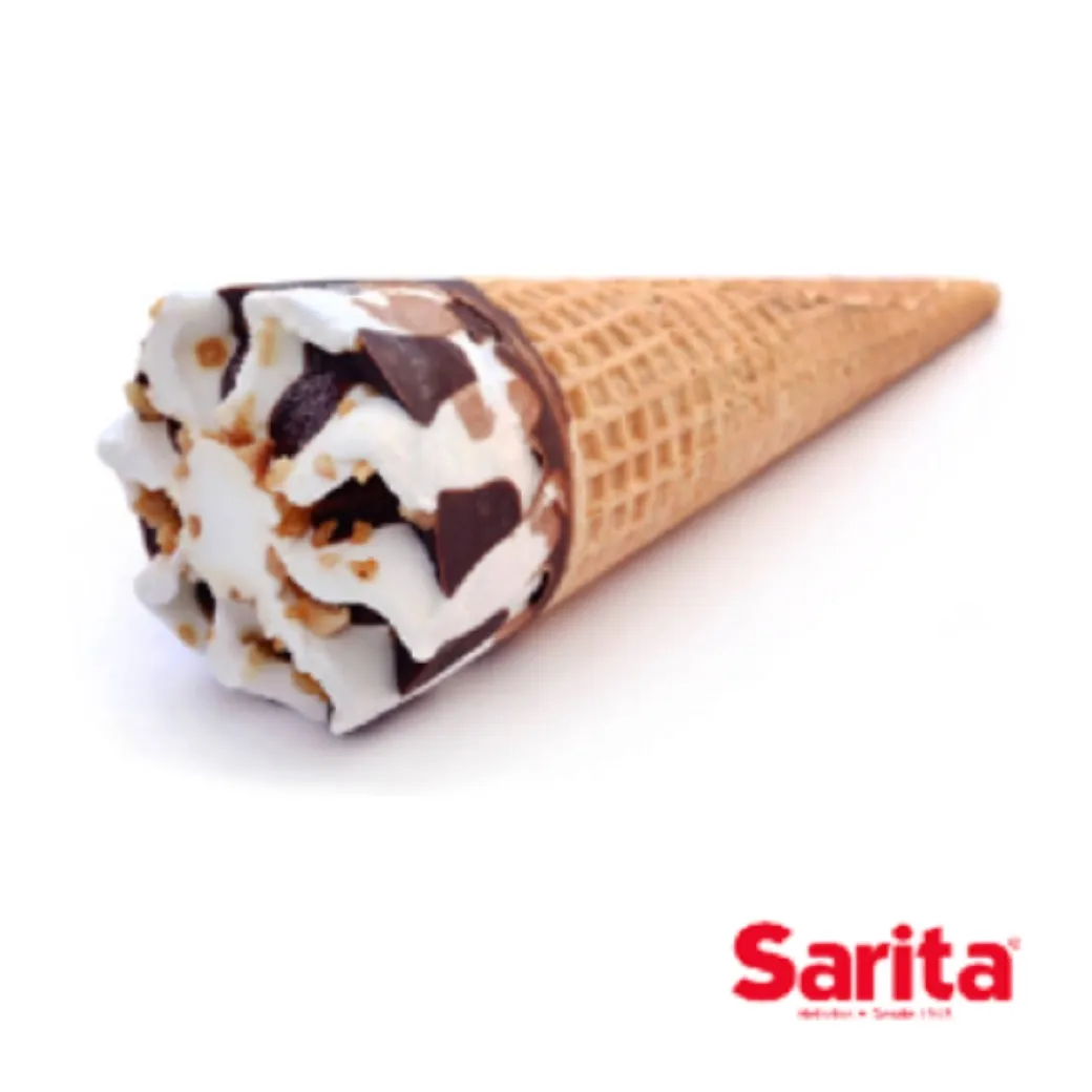 Cono Sundae Chocolate con Almendras Sarita 80g