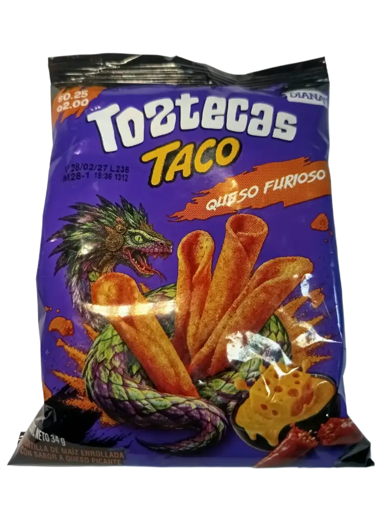 Toztecas Taco Queso Furioso 34 g Diana