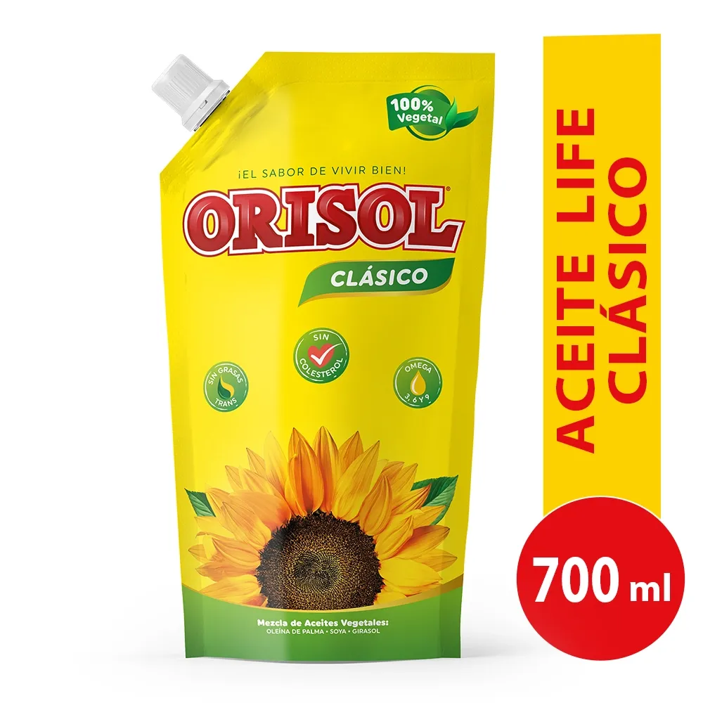 Aceite Orisol Clásico bolsa - 700 ml