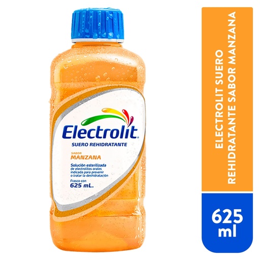 Electrolit Suero Rehidrat Manzana 625ml