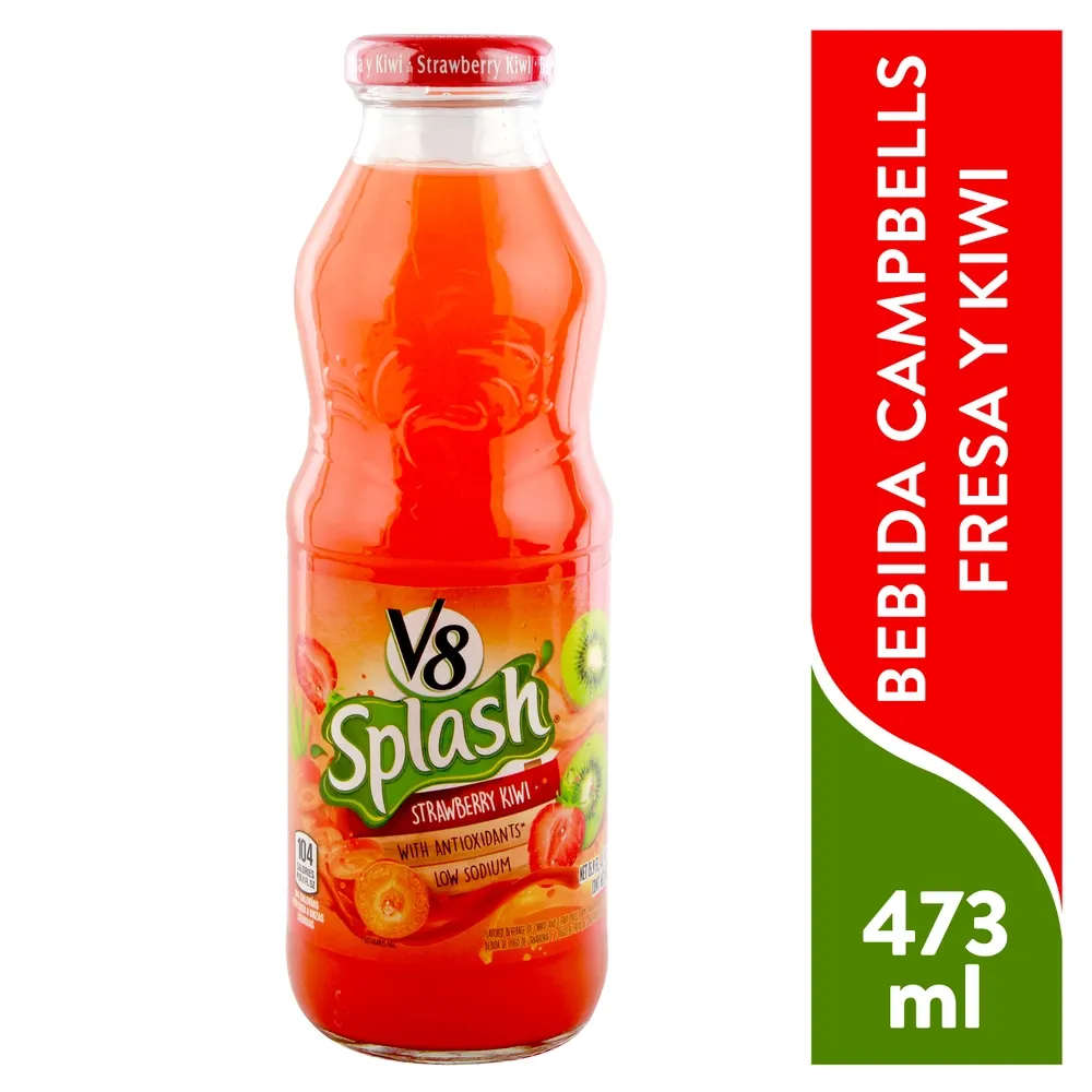 Jugo V8 Splash Strawberry Kiwi - 473 ml