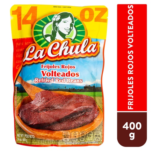 La Chula Frijoles Rojos Volteados 400 g