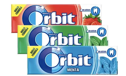 Orbit Goma de Mascar sin Azucar  