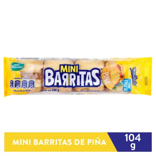 Mini Barritas Piña 104 g Marisela