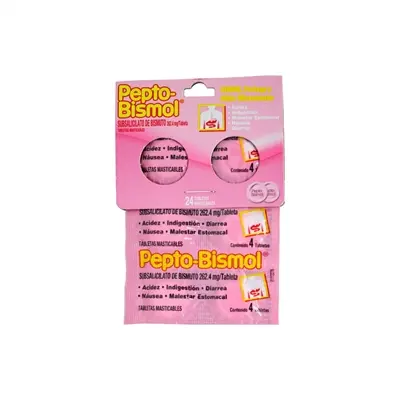 Peptobismol Tableta Masticable 