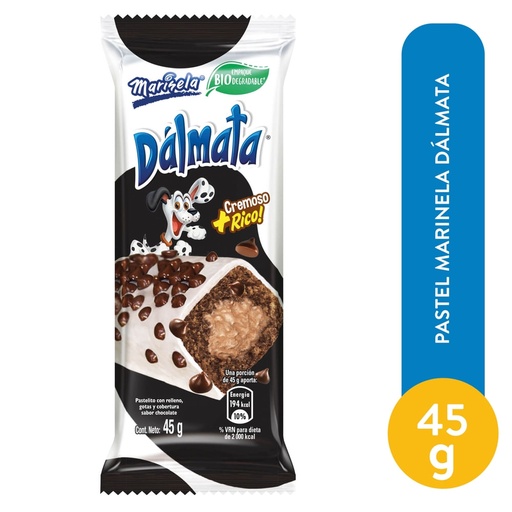 Pastel Marinela Dalmata 1 Unidad - 45 g
