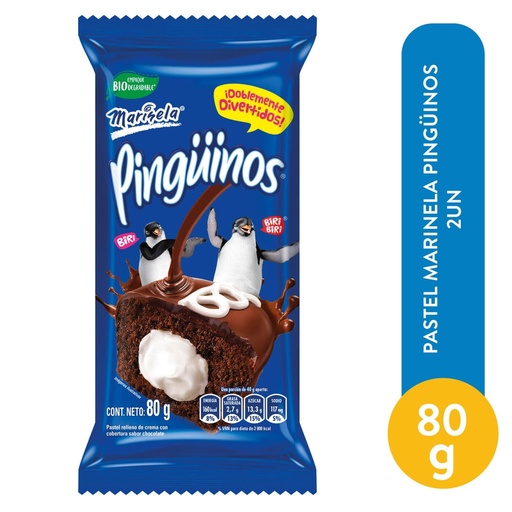 Pastel Marinela Pinguino 2 Uds - 80 g