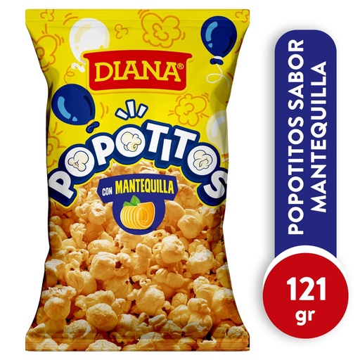 Snack Diana Popotitos con mantequilla - 110 g