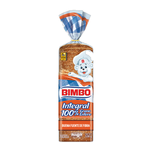 Pan De Caja Bimbo Integral Mediano 530 g