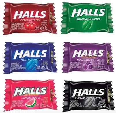 Caramelo Halls Surtido